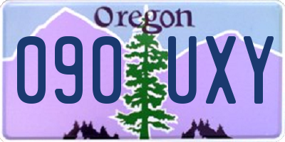 OR license plate 090UXY