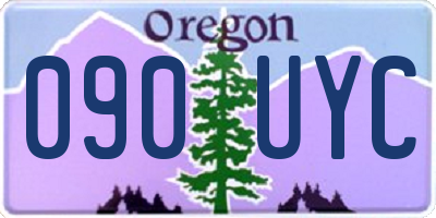 OR license plate 090UYC