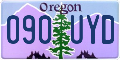 OR license plate 090UYD