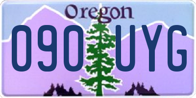 OR license plate 090UYG