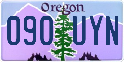 OR license plate 090UYN