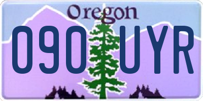 OR license plate 090UYR