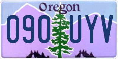 OR license plate 090UYV