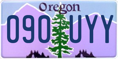OR license plate 090UYY