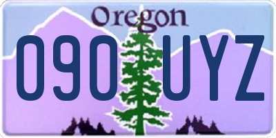 OR license plate 090UYZ