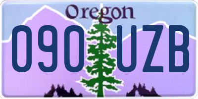 OR license plate 090UZB