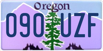 OR license plate 090UZF
