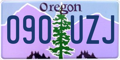 OR license plate 090UZJ