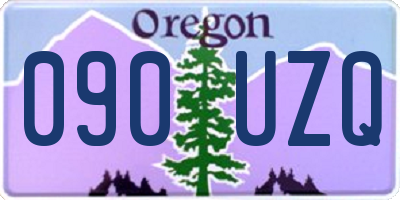 OR license plate 090UZQ