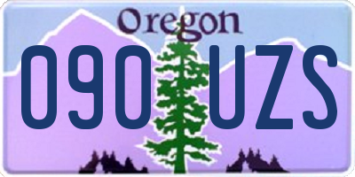 OR license plate 090UZS