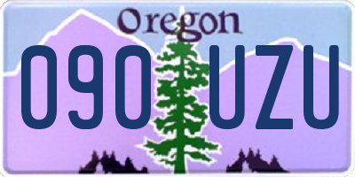 OR license plate 090UZU