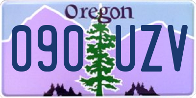 OR license plate 090UZV