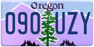 OR license plate 090UZY