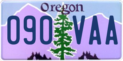 OR license plate 090VAA