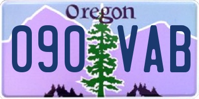 OR license plate 090VAB