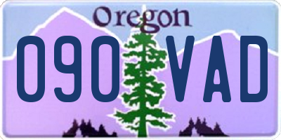 OR license plate 090VAD
