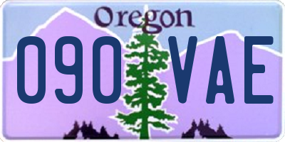 OR license plate 090VAE