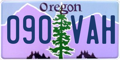 OR license plate 090VAH
