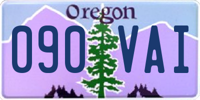 OR license plate 090VAI