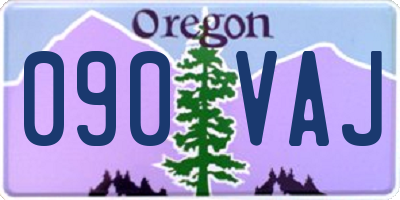 OR license plate 090VAJ