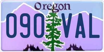 OR license plate 090VAL