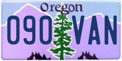 OR license plate 090VAN