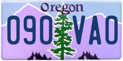 OR license plate 090VAO