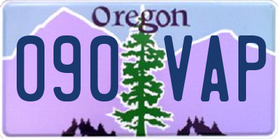 OR license plate 090VAP