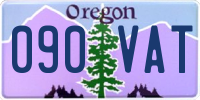 OR license plate 090VAT