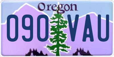 OR license plate 090VAU