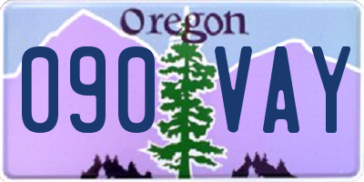 OR license plate 090VAY