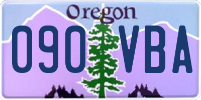 OR license plate 090VBA