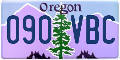 OR license plate 090VBC