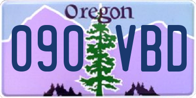 OR license plate 090VBD