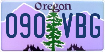 OR license plate 090VBG