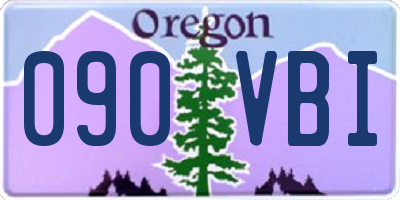 OR license plate 090VBI