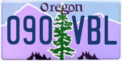 OR license plate 090VBL