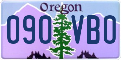 OR license plate 090VBO