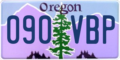 OR license plate 090VBP