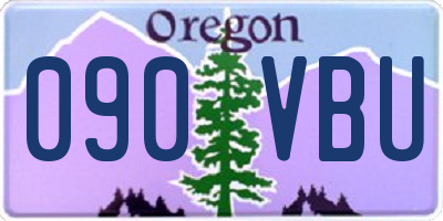 OR license plate 090VBU