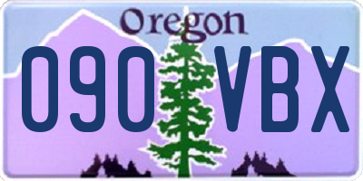 OR license plate 090VBX