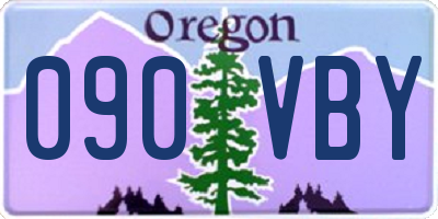 OR license plate 090VBY