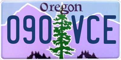 OR license plate 090VCE