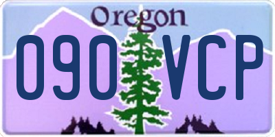 OR license plate 090VCP