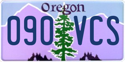OR license plate 090VCS