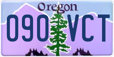 OR license plate 090VCT
