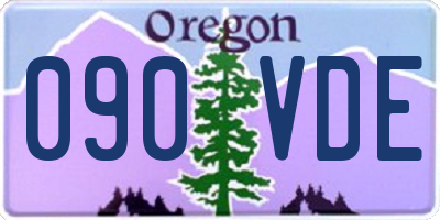 OR license plate 090VDE