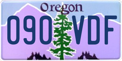 OR license plate 090VDF