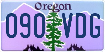 OR license plate 090VDG