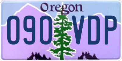 OR license plate 090VDP